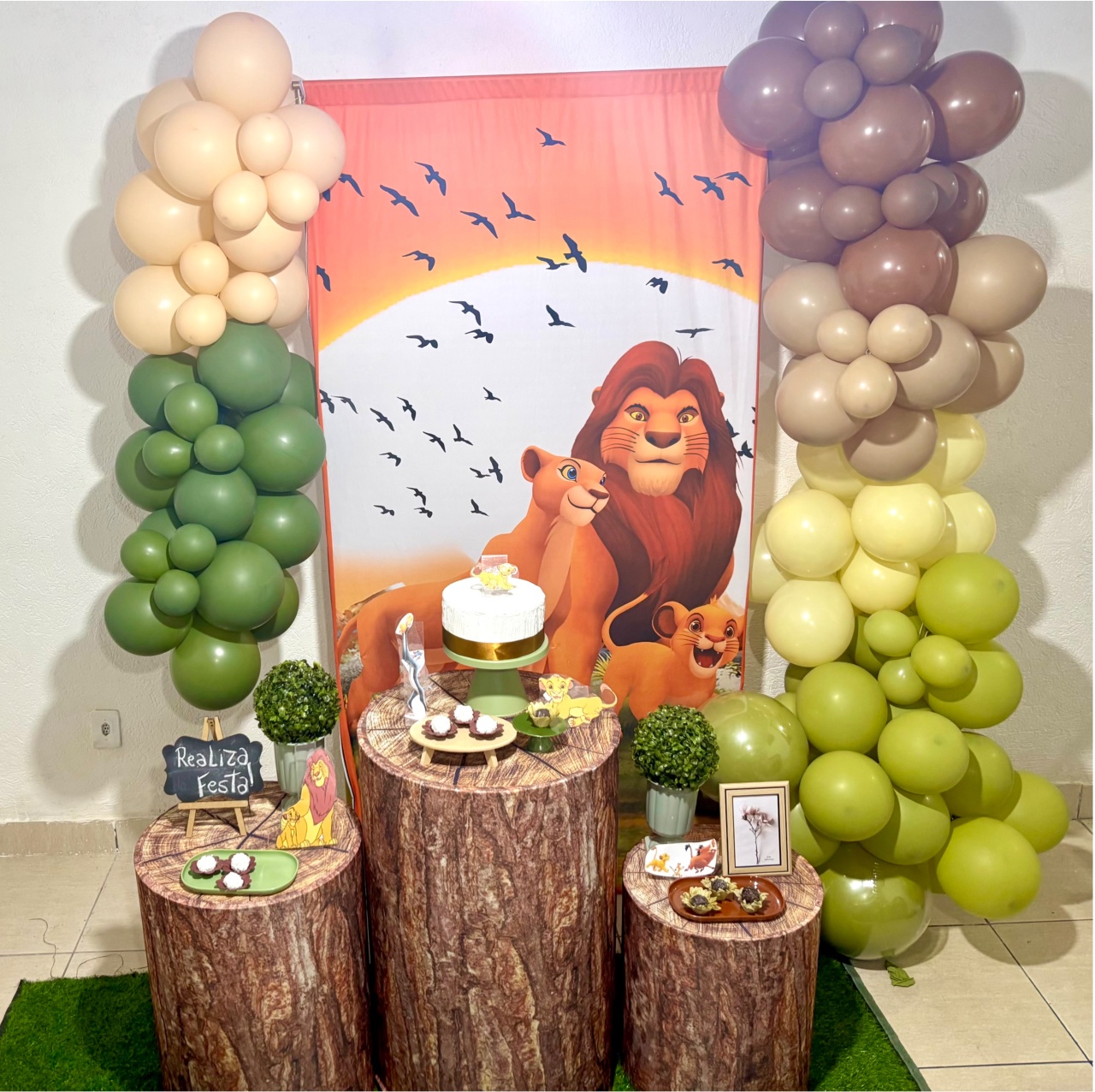 Kit Festa - Infantil Masculino Rei Leão Adulto - Realiza Festa