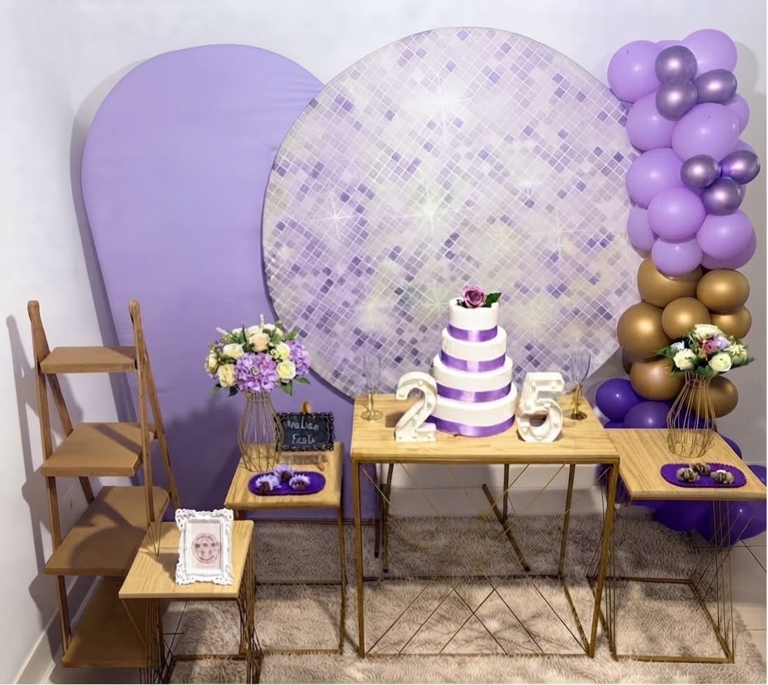 Kit Premium Adulto Feminino Ladrilho Lilás - Realiza Festa