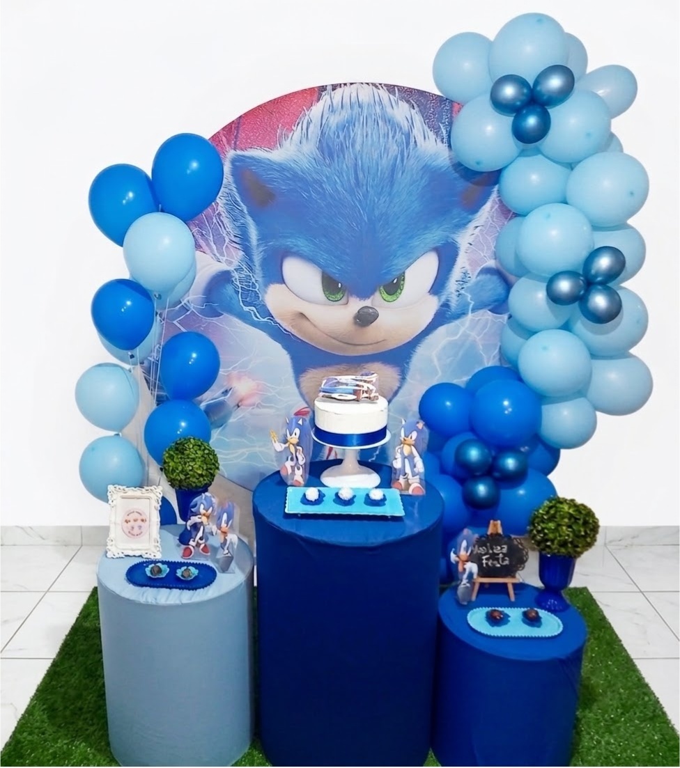 Kit Festa - Infantil Masculino Soníc - Realiza Festa