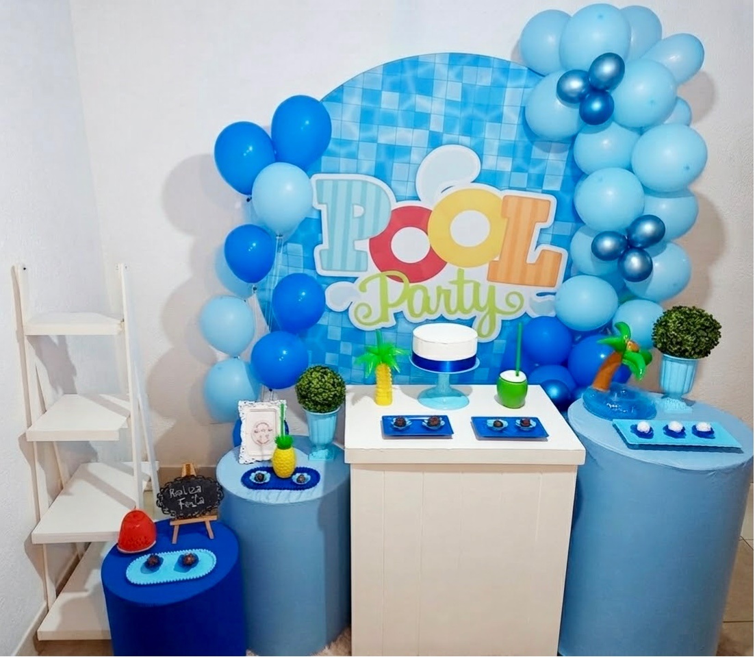 Kit Luxo Pool Party - Realiza Festa