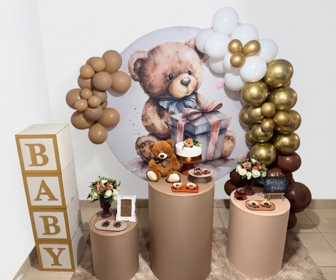 Kit Festa Chá Revelação/ Chá de Bebê Urso Marrom - Realiza Festa