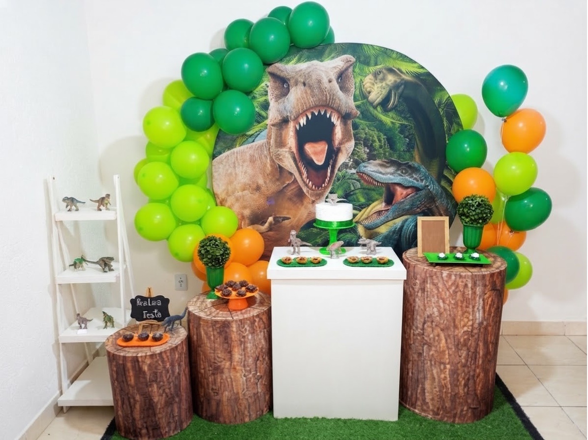 Kit Luxo Infantil Masculino Dinossauro - Realiza Festa