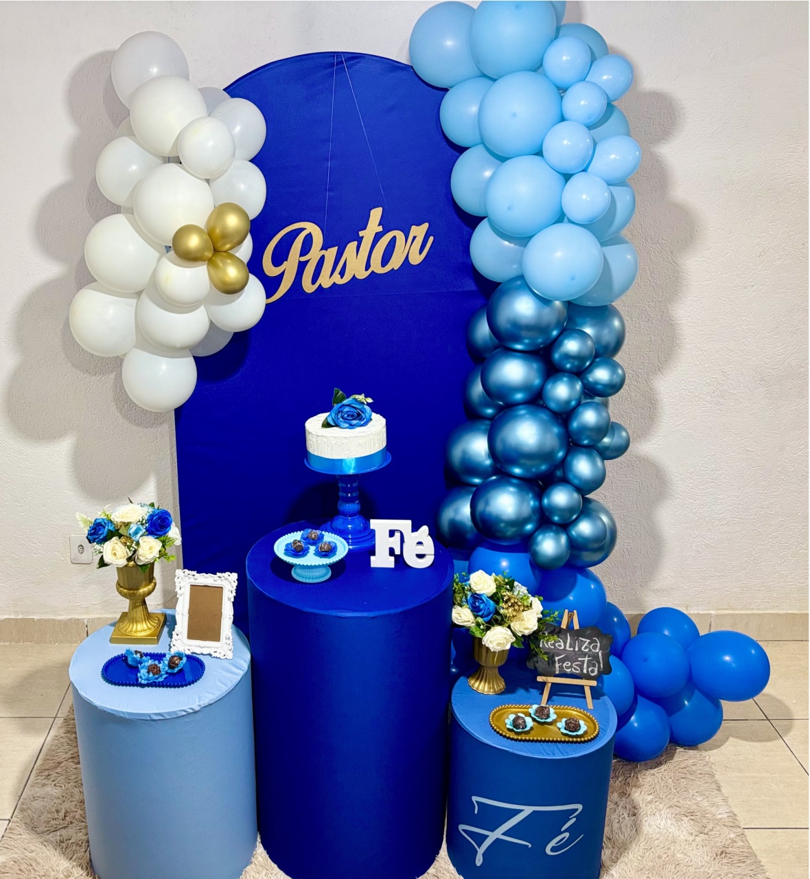 Kit Festa Pastor Azul Royal - Realiza Festa