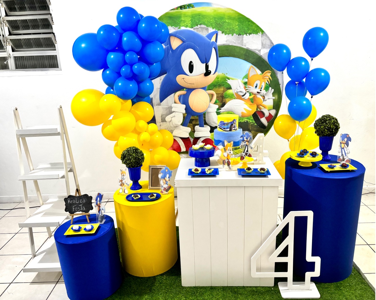 Kit Luxo Aniversário Masculino Sonic Ii - Realiza Festa