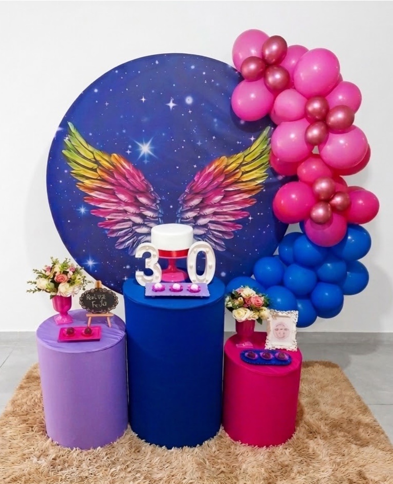 Kit Festa Adulto Feminino Asas Neon - Realiza Festa