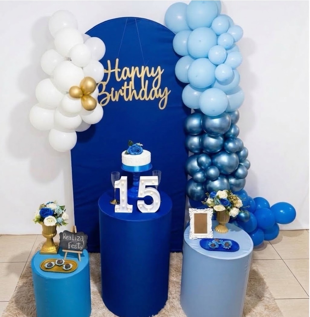 Kit Festa 15 Anos Azul Royal - Realiza Festa