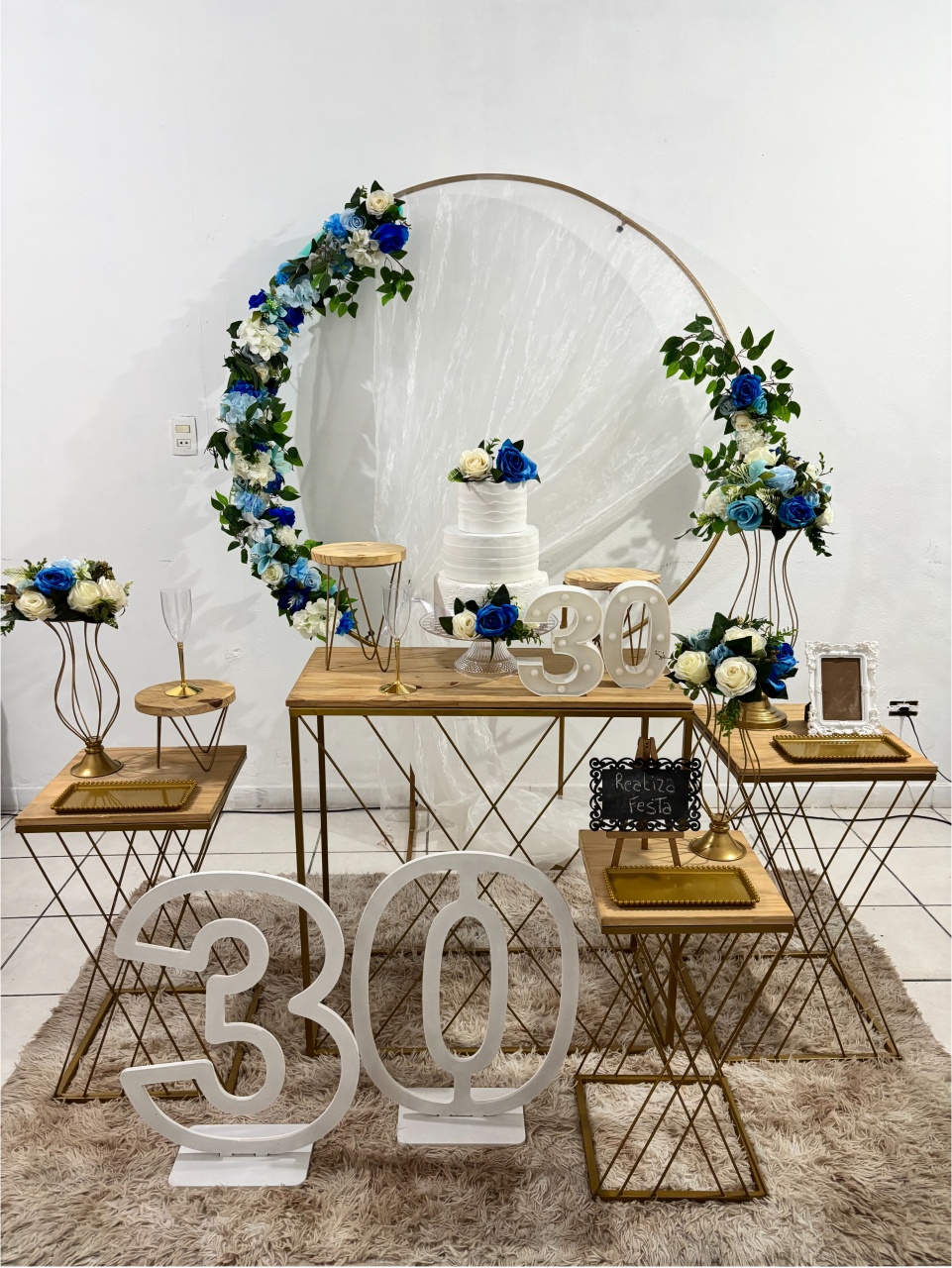 Kit Luxo Adulto Feminino Azul - Realiza Festa
