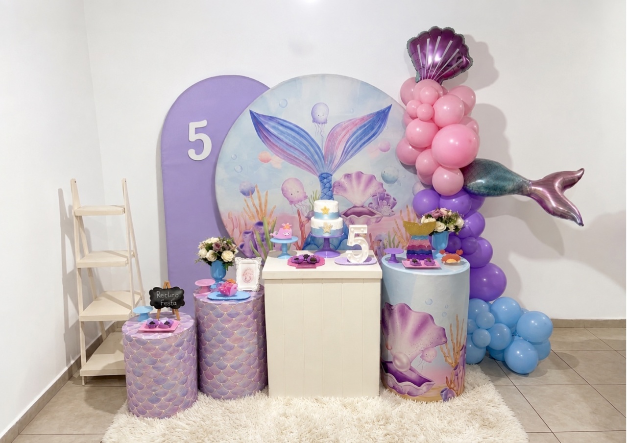 Kit Premium Infantil Feminino Sereia - Realiza Festa