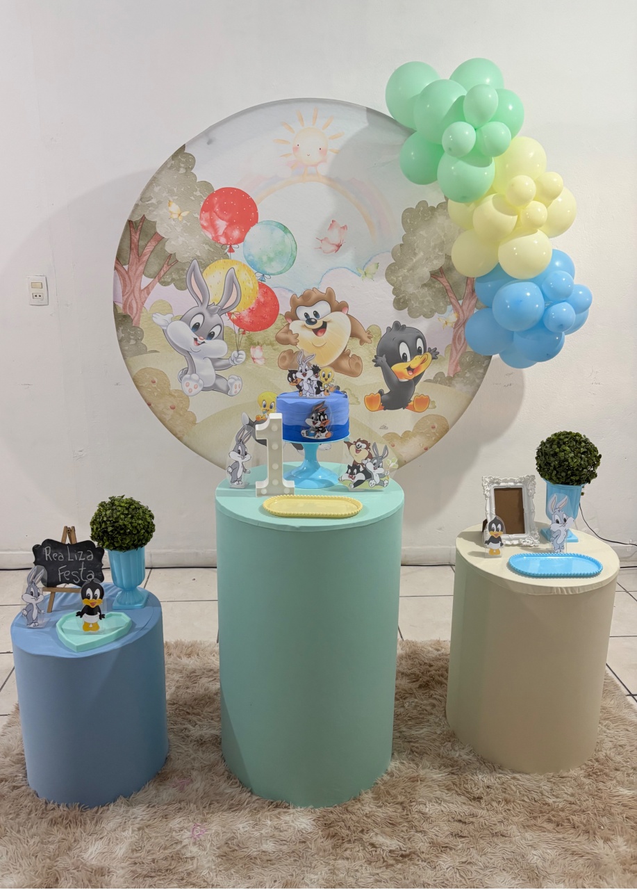 Kit Festa Baby Looney Tunes Aniversário Masculino - Realiza Festa