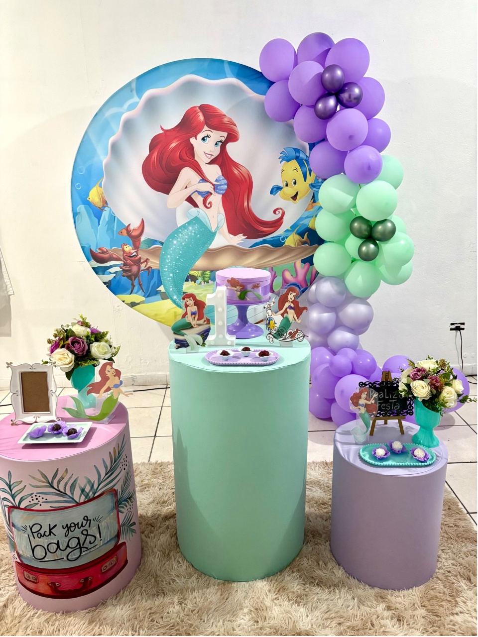 Kit Festa Infantil Feminino Pequena Sereia - Realiza Festa