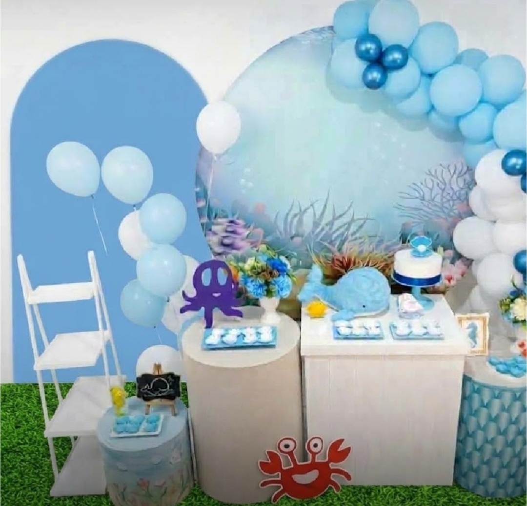 Kit Premium - Infantil Masculino - Fundo Do Mar - Realiza Festa