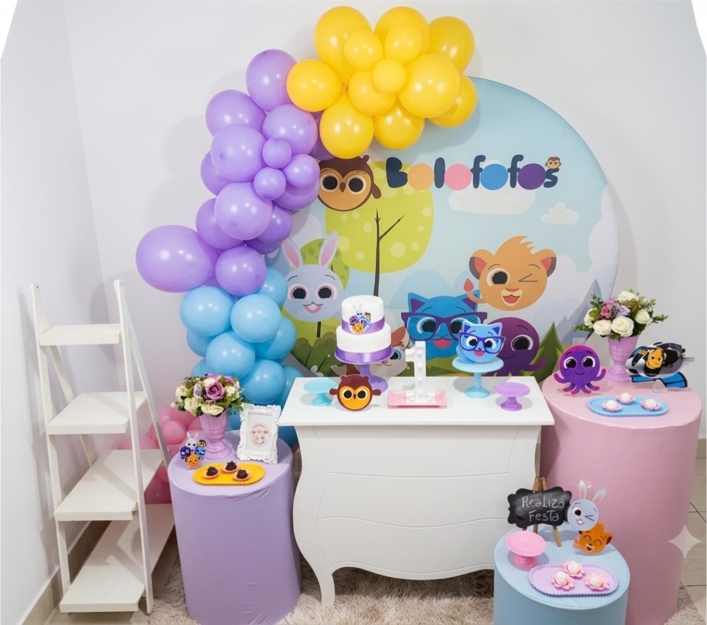 Kit Luxo Infantil Feminino - Bolofofos - Realiza Festa