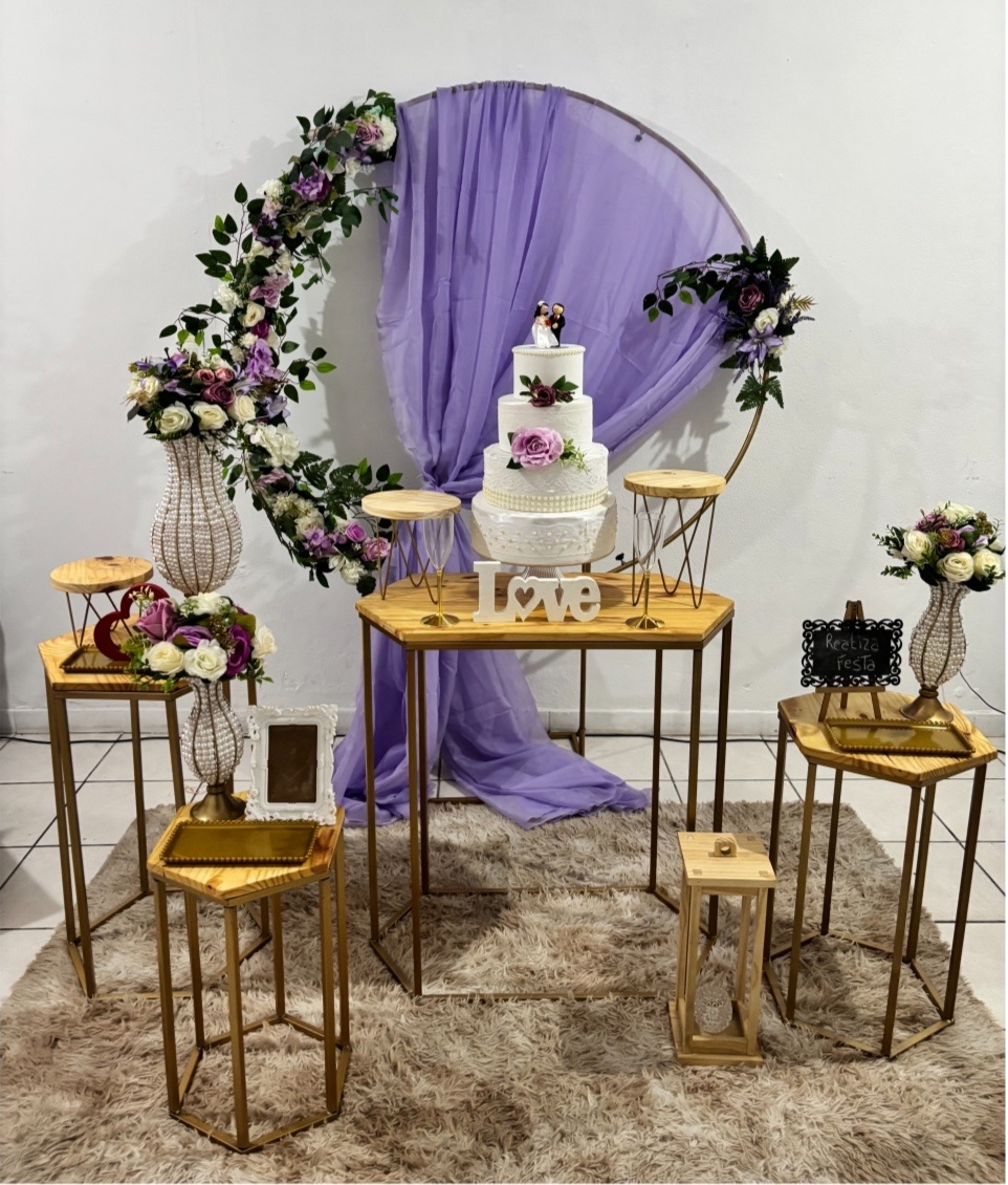 Kit Luxo Casamento Lilás Com Tecido Lilás - Realiza Festa