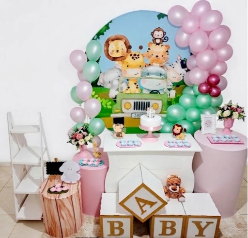 Kit Luxo - Chá de Bebê Safari - Realiza Festa