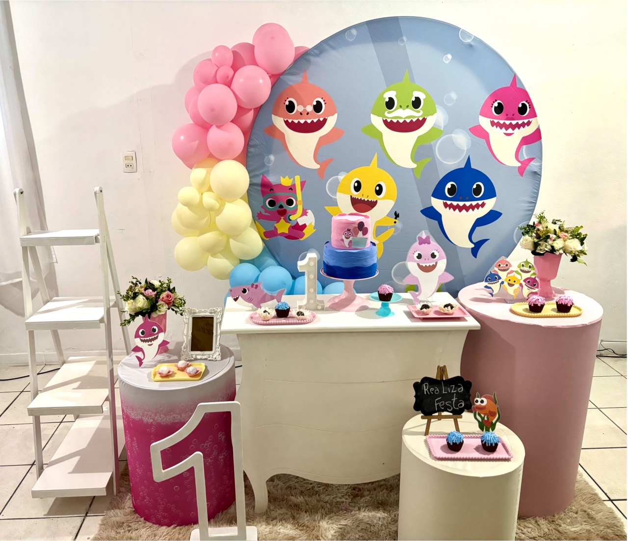 Kit Luxo Baby Shark Candy Feminina - Realiza Festa