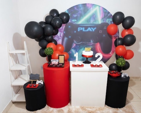 Kit Luxo Aniversário Vídeogame - Realiza Festa