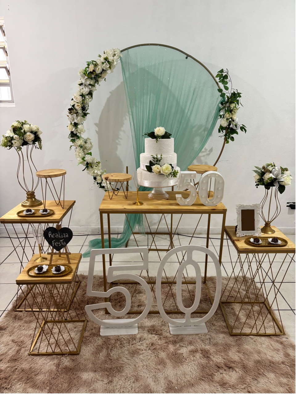 Kit Luxo Adulto Feminino Verde Menta - Realiza Festa