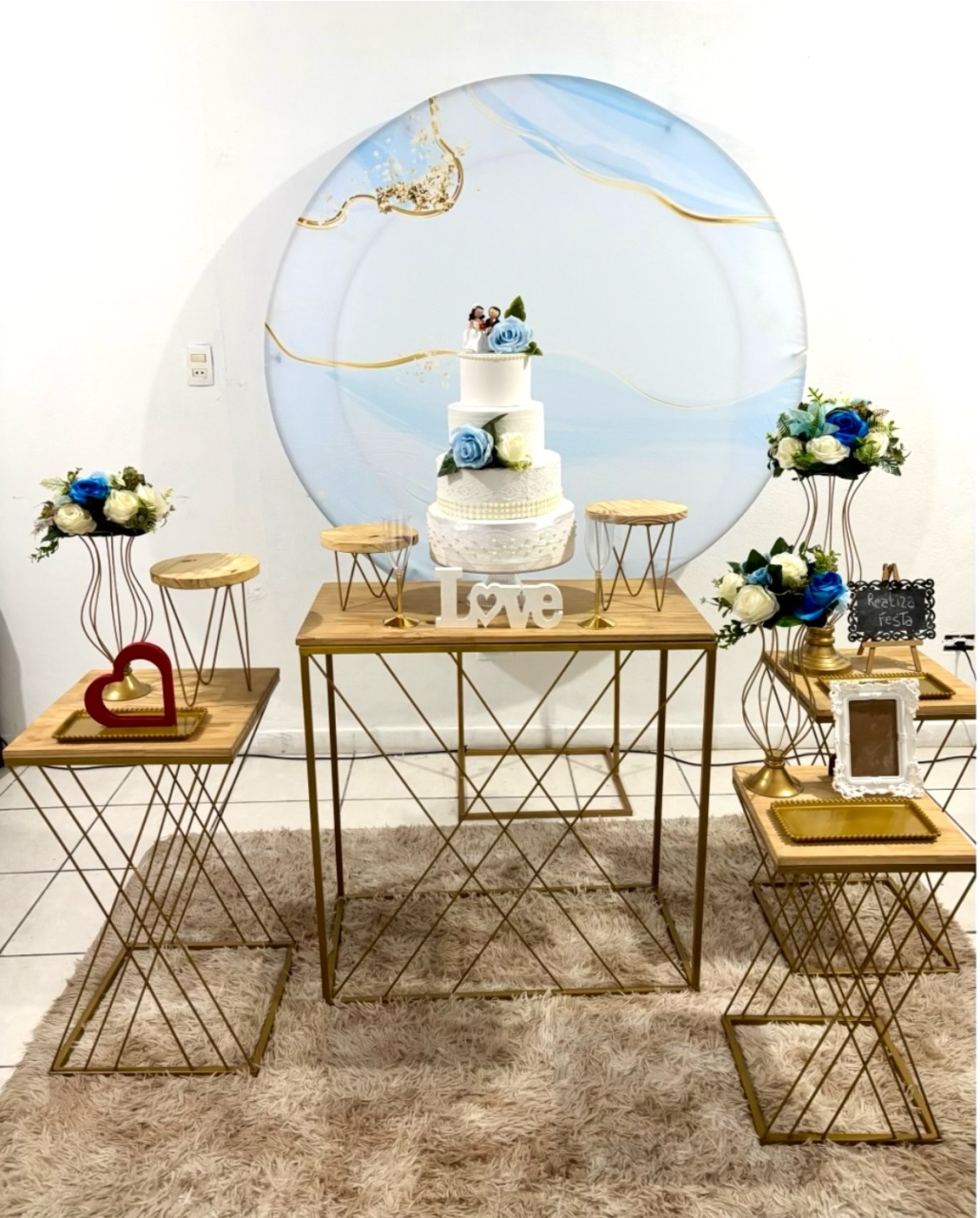Kit Luxo Casamento Capa Azul - Realiza Festa
