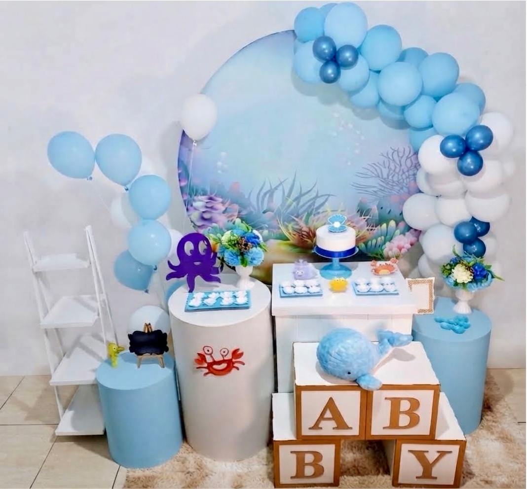 Kit Luxo Chá de Bebê Fundo Do Mar - Realiza Festa