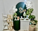 Kit Luxo Chá de Bebê Verde Militar - imagem 2