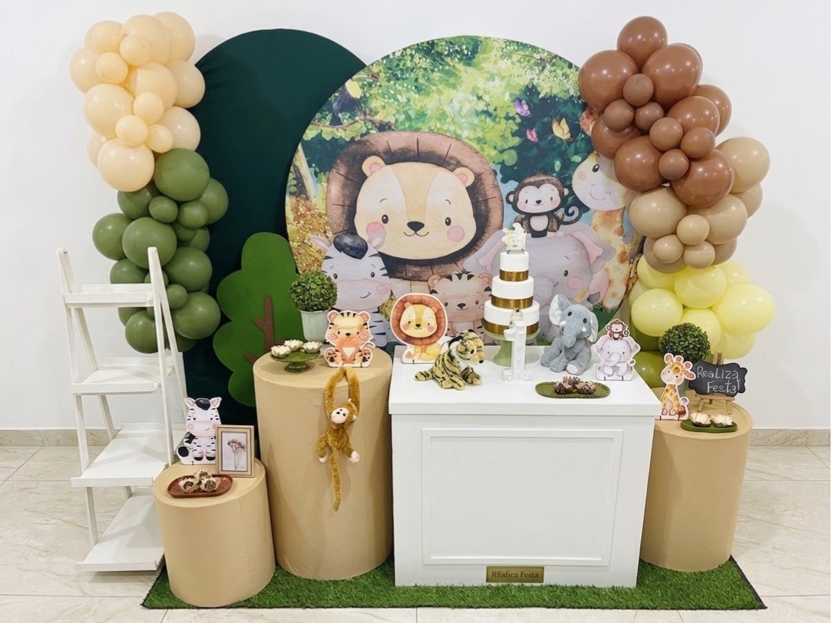 Kit Premium - Infantil Masculino Safari Chic - Realiza Festa