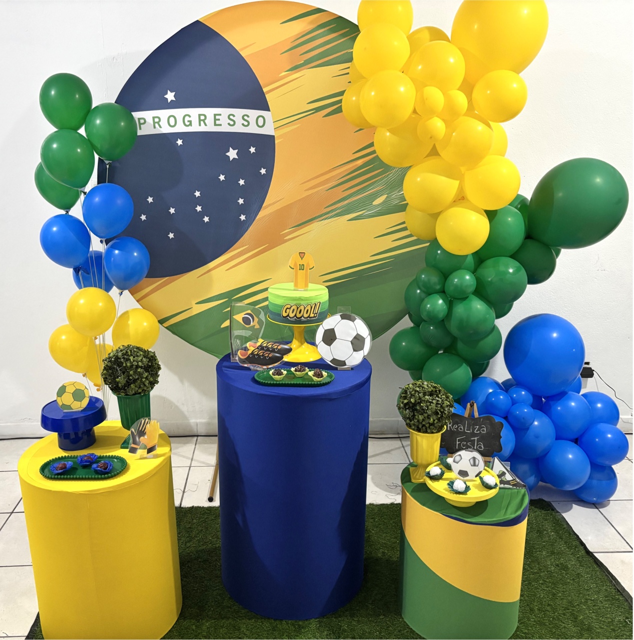 Kit Festa Aniversário Brasil - Realiza Festa