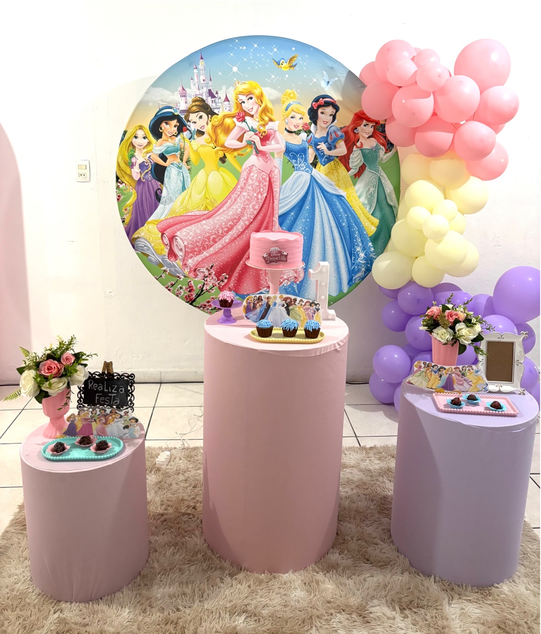 Kit Festa Infantil Feminino Princesas - Realiza Festa