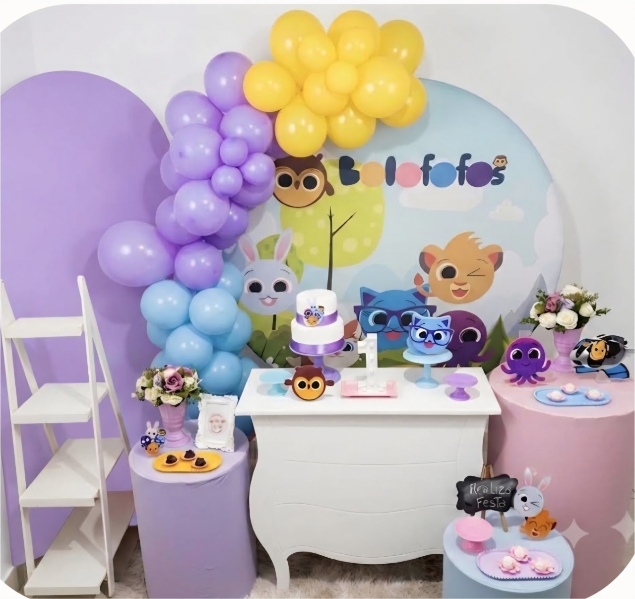 Kit Premium Infantil Feminino - Bolofofos - Realiza Festa