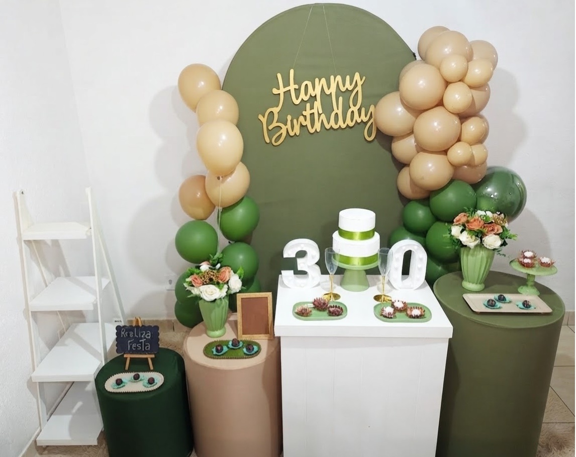 Kit Luxo Verde Oliva Feminino - Realiza Festa