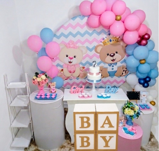 Kit Luxo - Chá Revelação Ursinhos - Realiza Festa