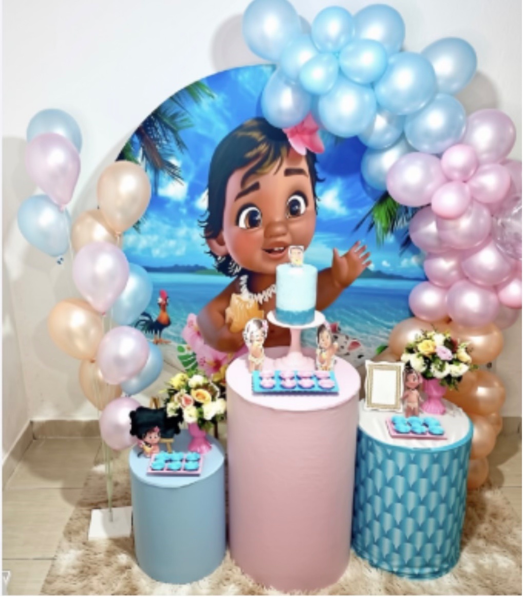 Kit Festa Infantil Feminino Moana Baby - Realiza Festa