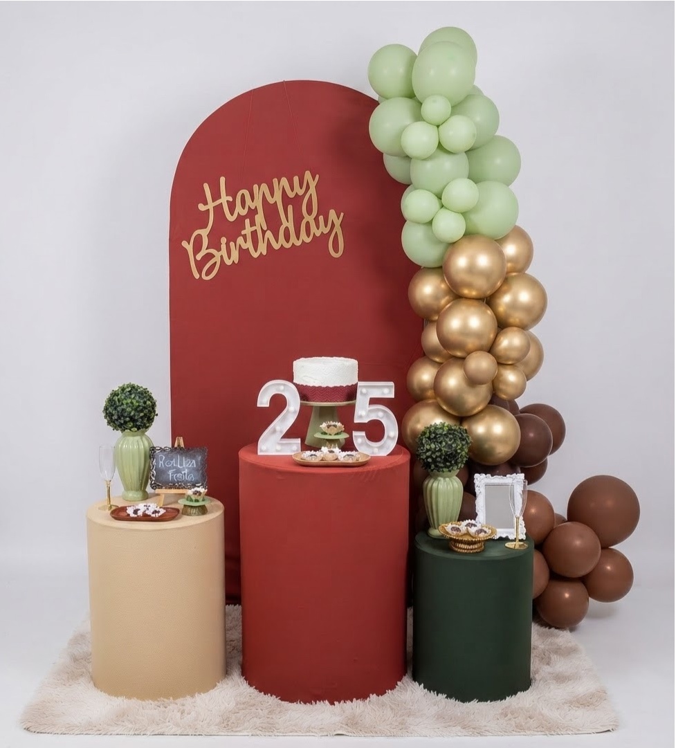 Kit Festa Adulto Masculino Terracota Com Verde - Realiza Festa