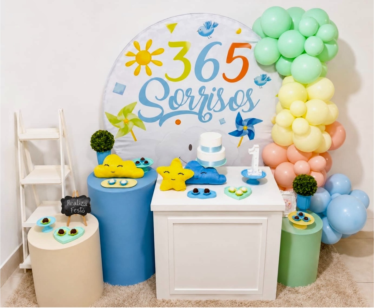 Kit Luxo Infantil Masculino 365 Sorrisos - Realiza Festa