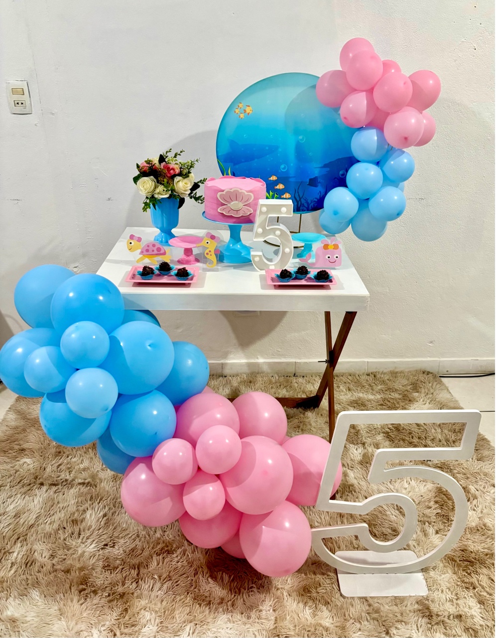 Mini Kit G - Fundo Do Mar - Realiza Festa