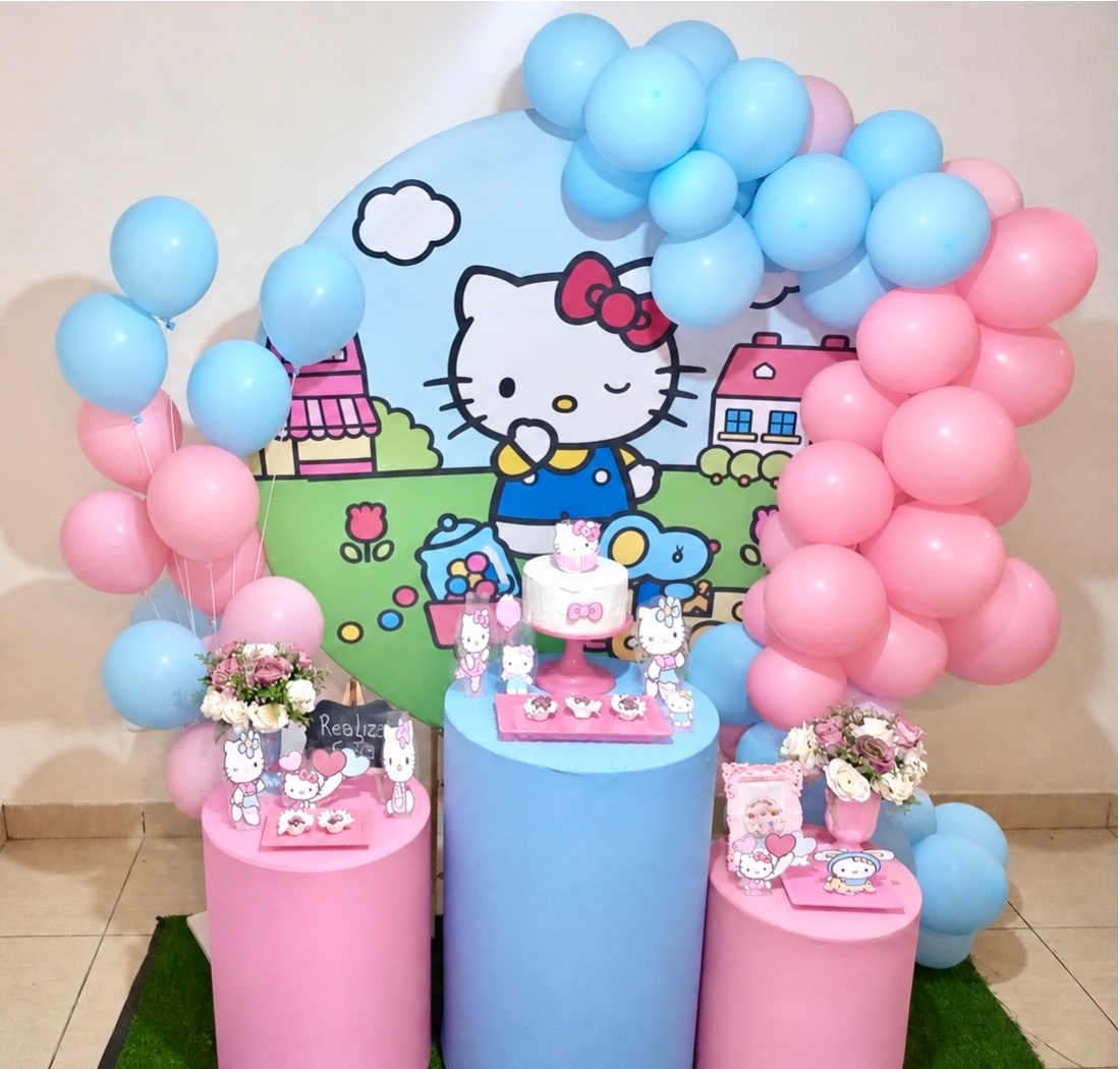 Kit Festa Infantil Feminino- Hello Kitty - Realiza Festa