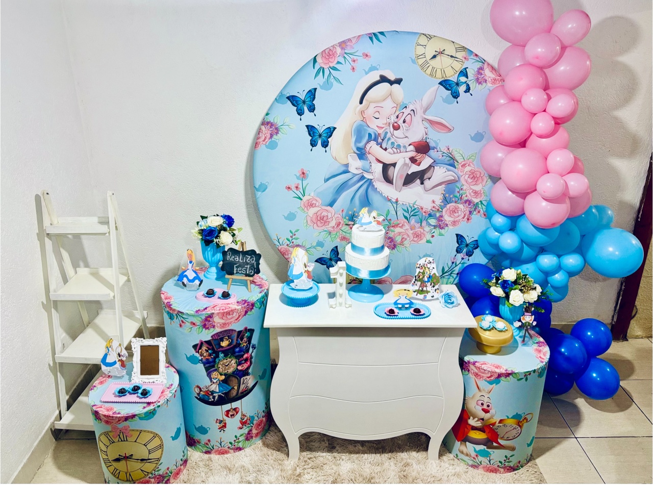 Kit Luxo Infantil Feminino Alice - Realiza Festa