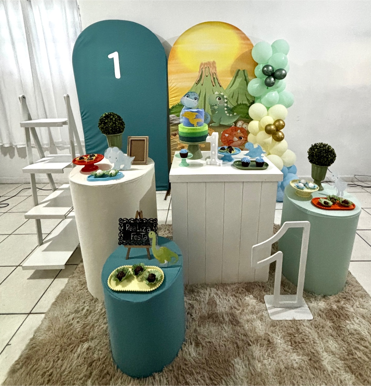 Kit Premium Aniversário Masculino Dino Baby Menino - Realiza Festa