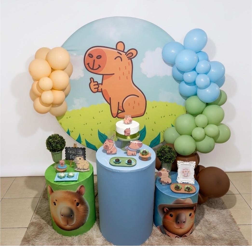 Kit Festa Infantil Masculino - Capivara - Realiza Festa