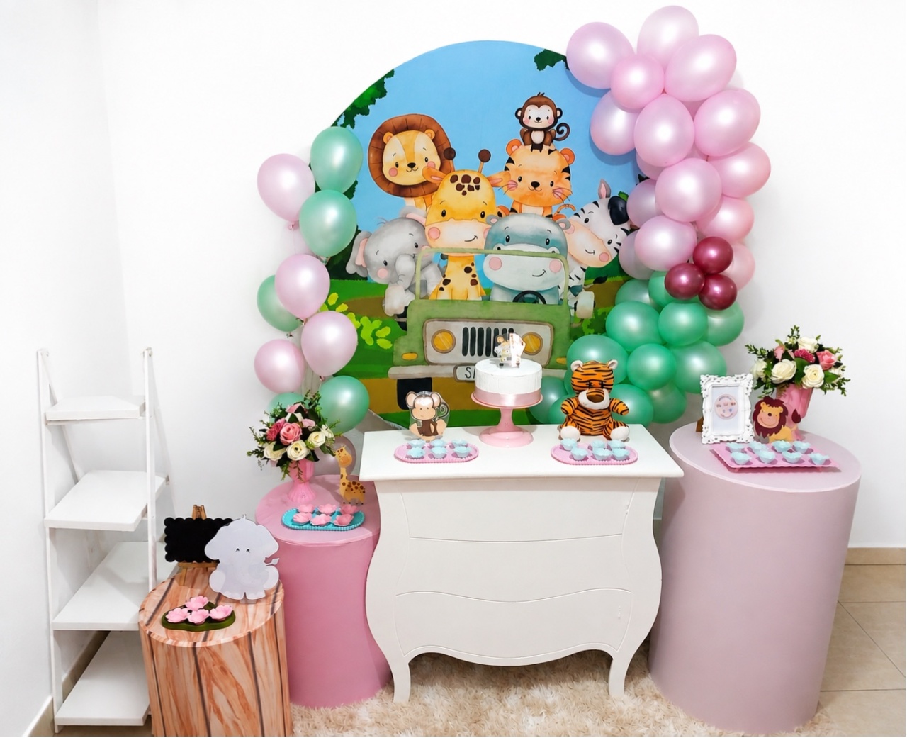 Kit Luxo Infantil Feminino Safari - Realiza Festa
