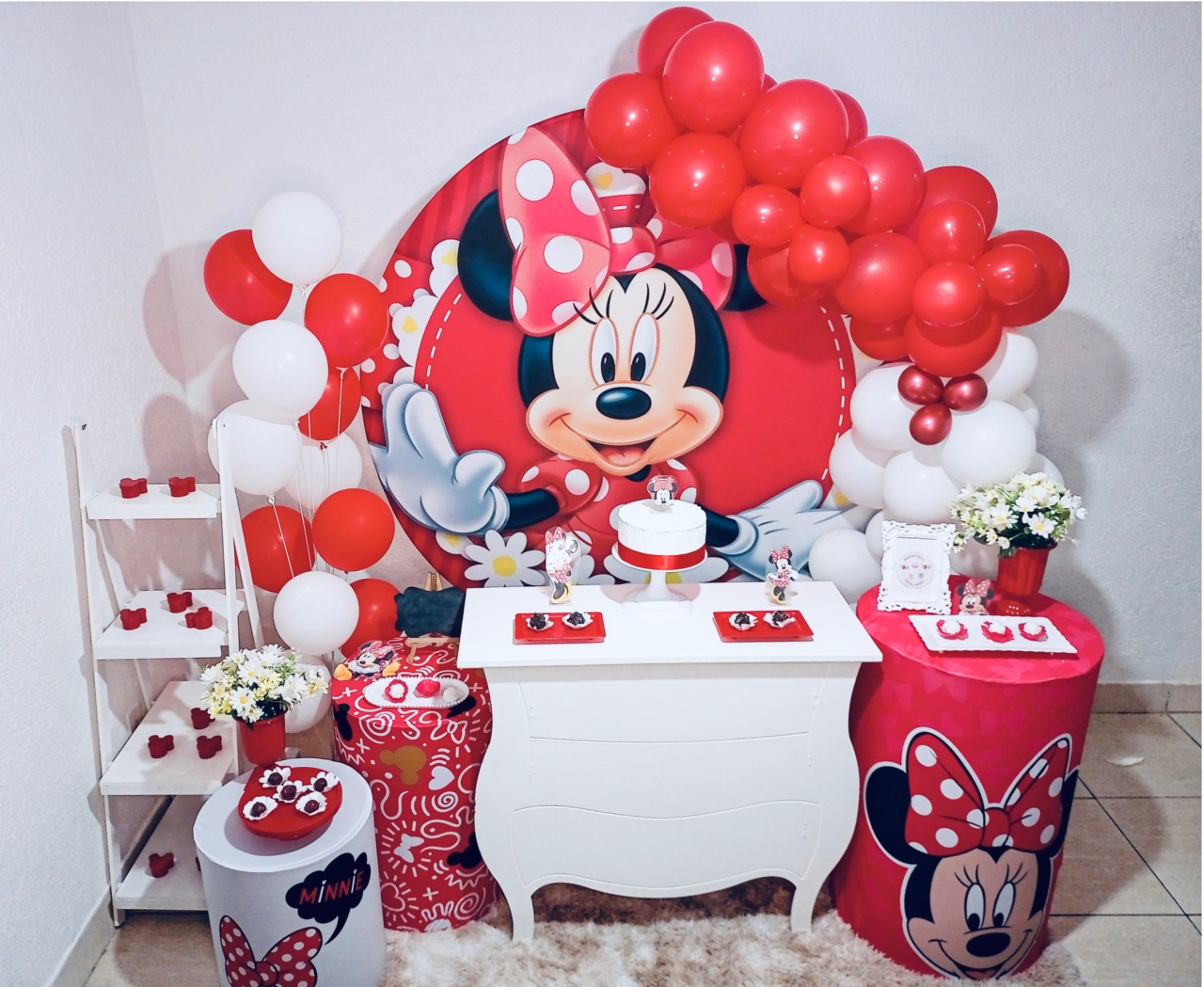 Kit Luxo Infantil Feminino Minnie Vermelha - Realiza Festa