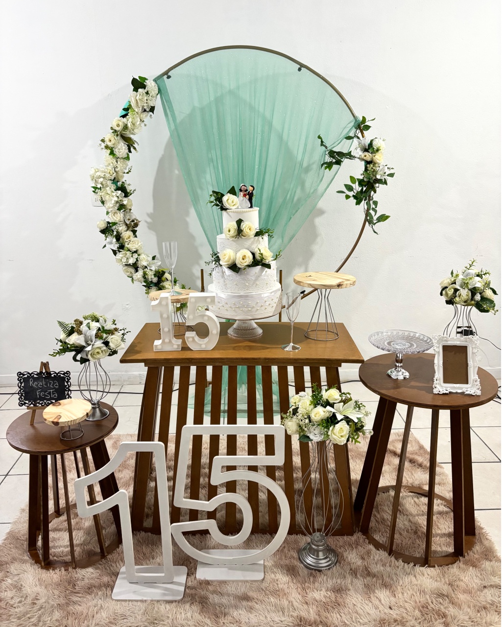Kit Luxo 15 Anos - Verde Menta - Realiza Festa