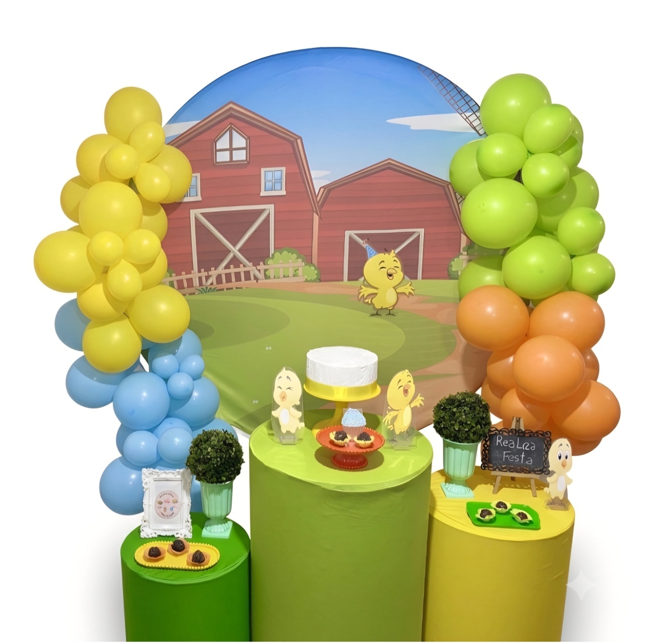 Kit Festa Ínfantil Masculino Pintinho Amarelinho - Realiza Festa