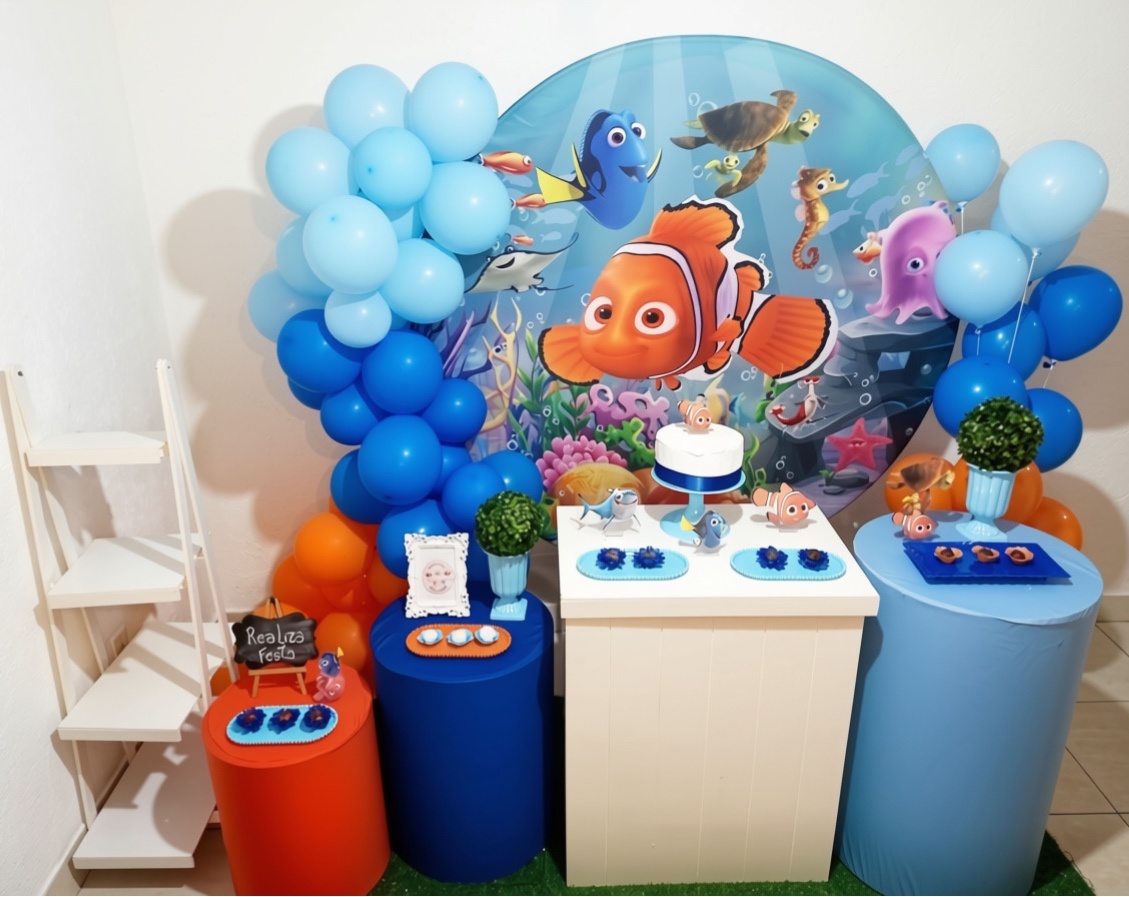 Kit Luxo Infantil Procurando Nemo - Realiza Festa