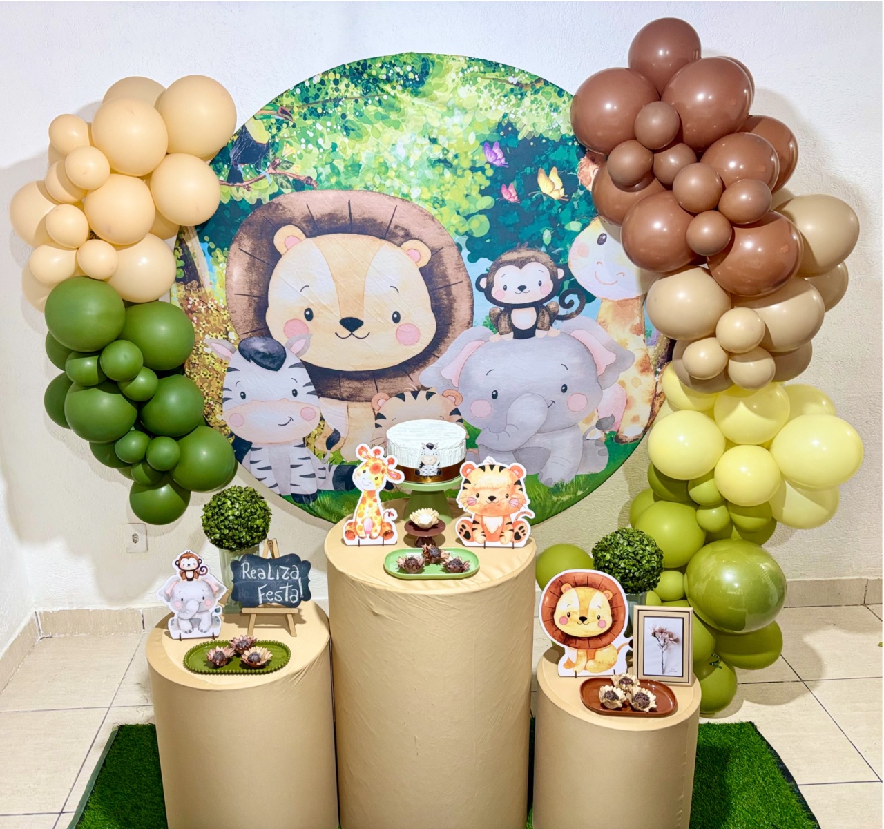 Kit Festa - Infantil Masculino Safari Chic - Realiza Festa