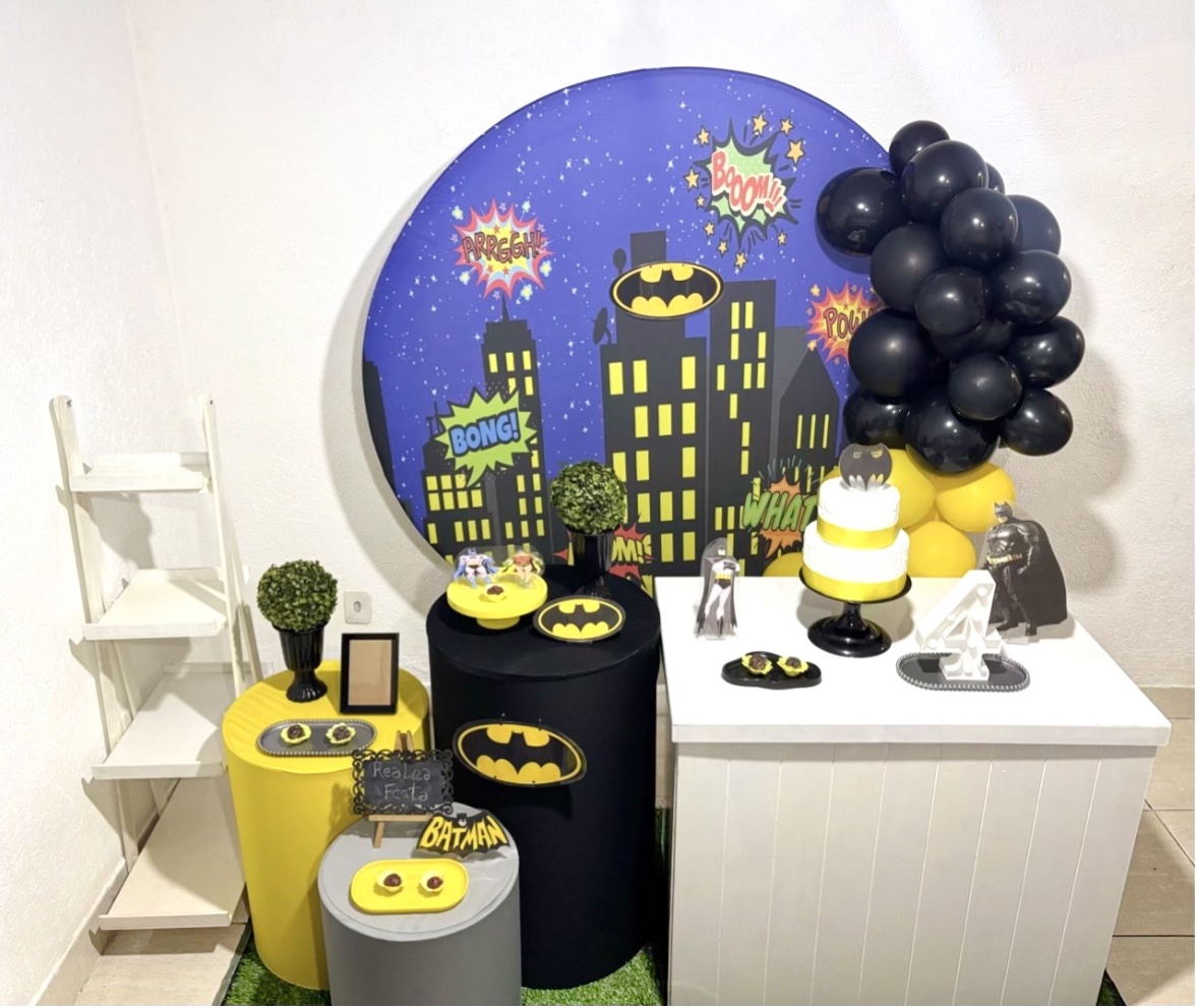 Kit Luxo Infantil Masculino Batman - Realiza Festa