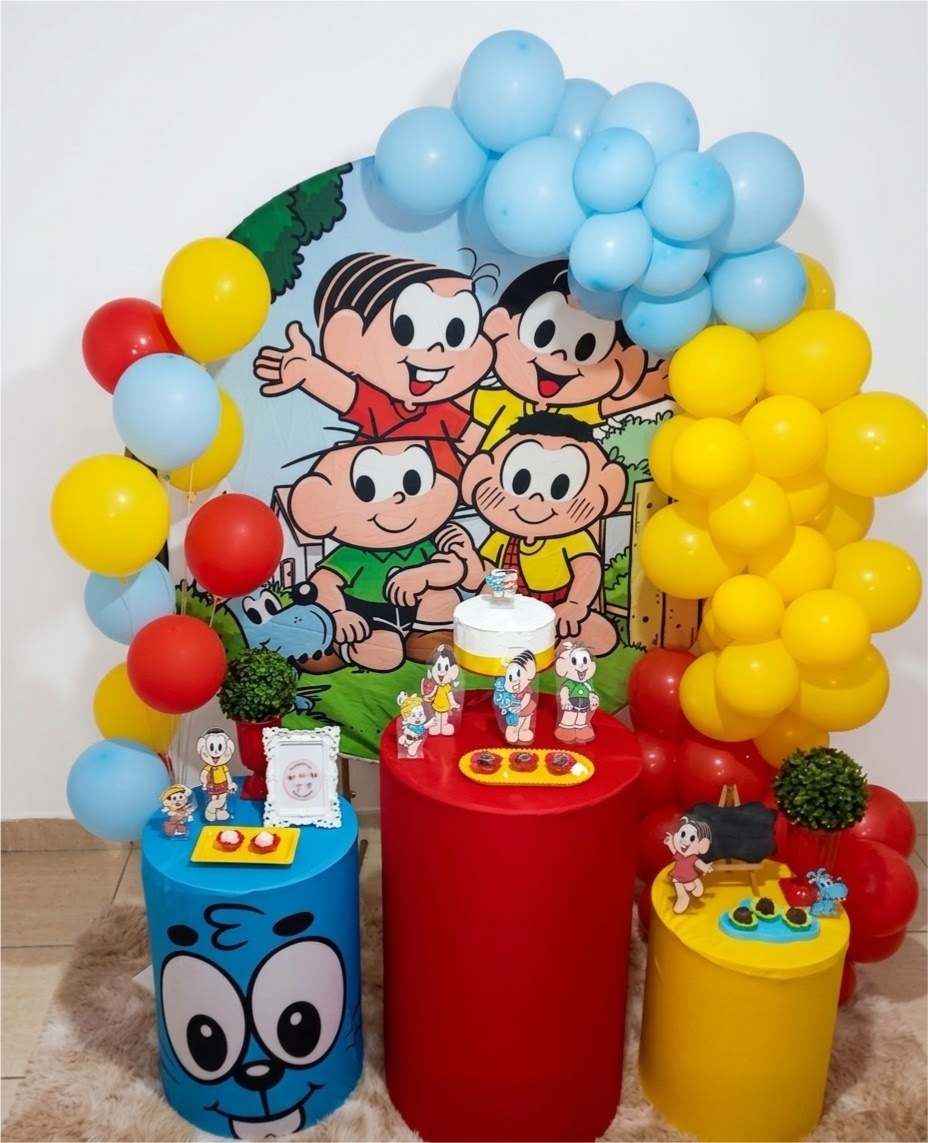 Kit Festa Infantil Feminino Turma da Mônica - Realiza Festa