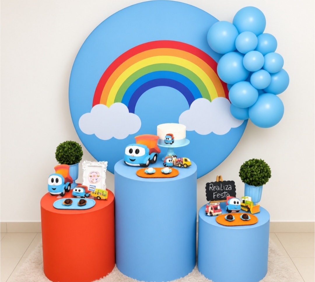 Kit Festa - Infantil Menino Léo Caminhão - Realiza Festa