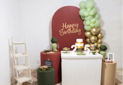Kit Luxo Adulto Masculino Terracota Com Verde - Realiza Festa