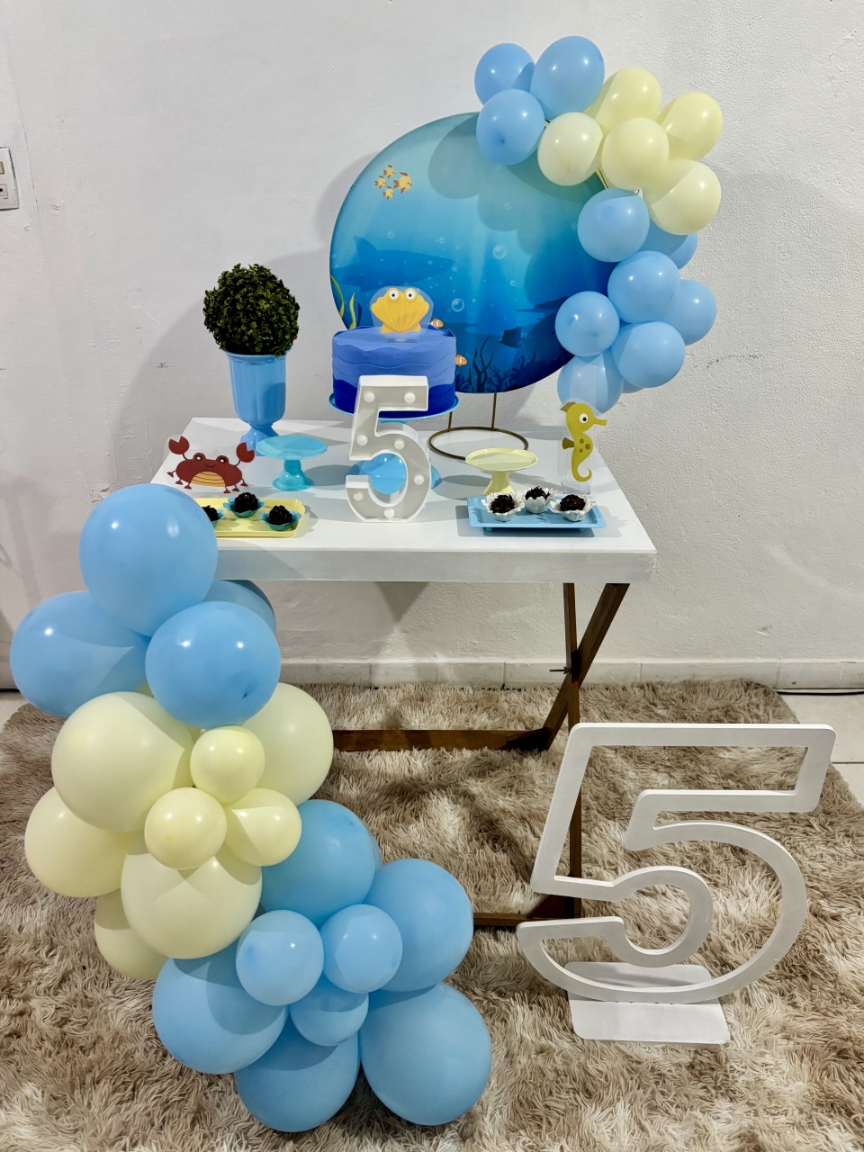 Mini Kit G / Luxo Fundo Do Mar - Realiza Festa