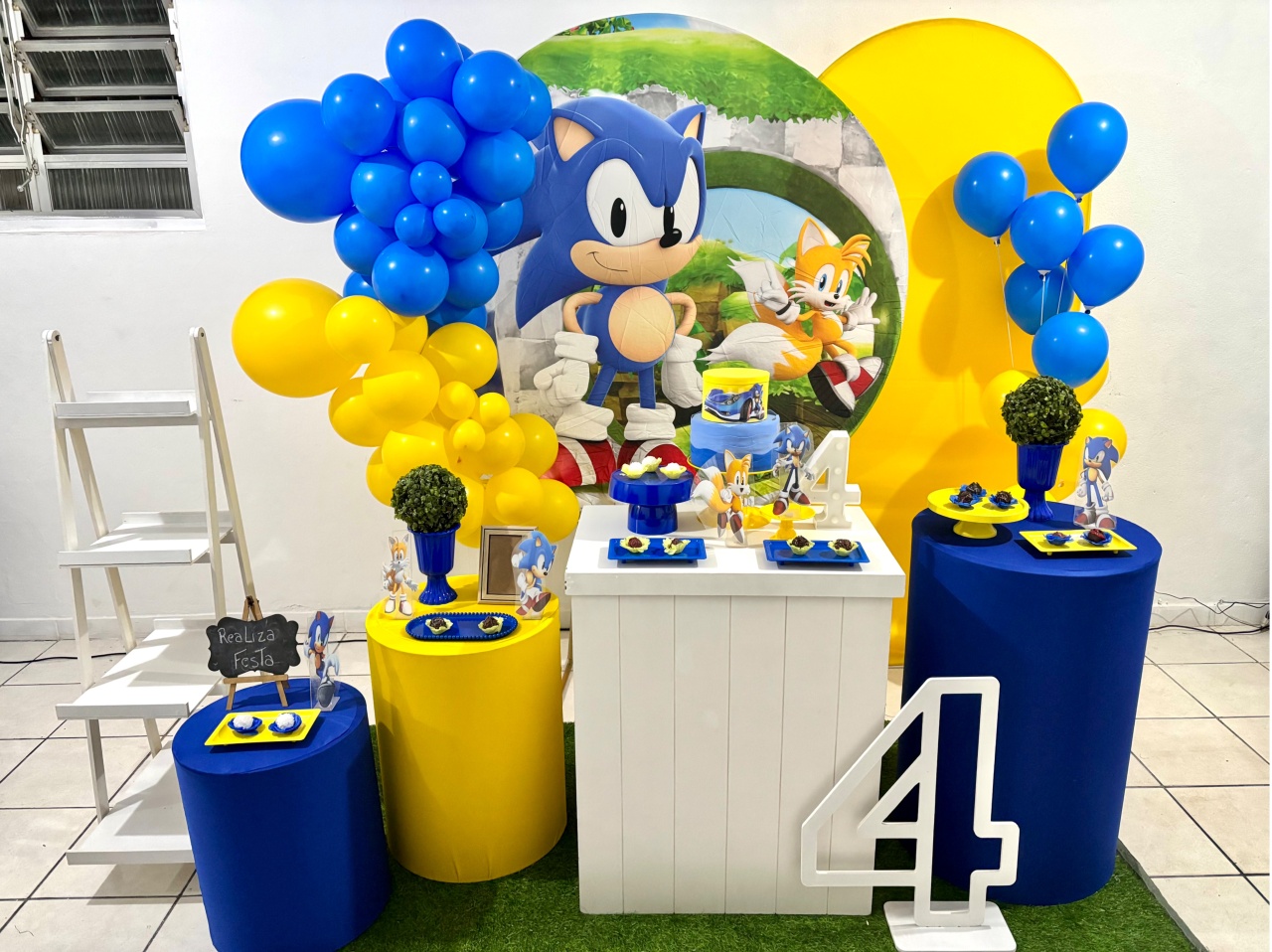 Kit Premium Aniversário Masculino Sonic Ii - Realiza Festa